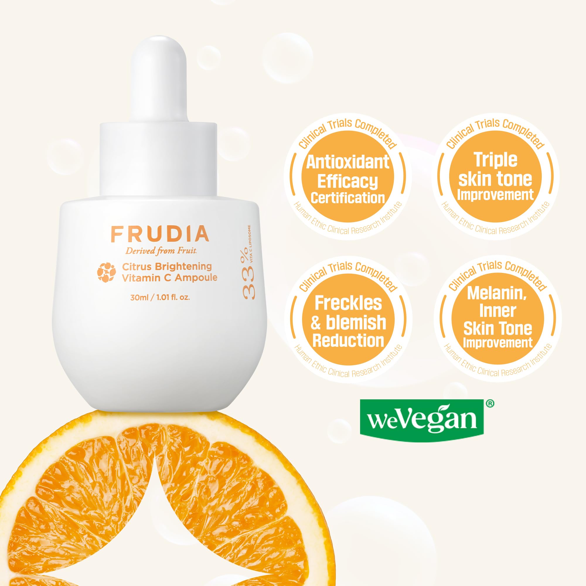 FRUDIA citrus ingredients highlight for natural brightening properties