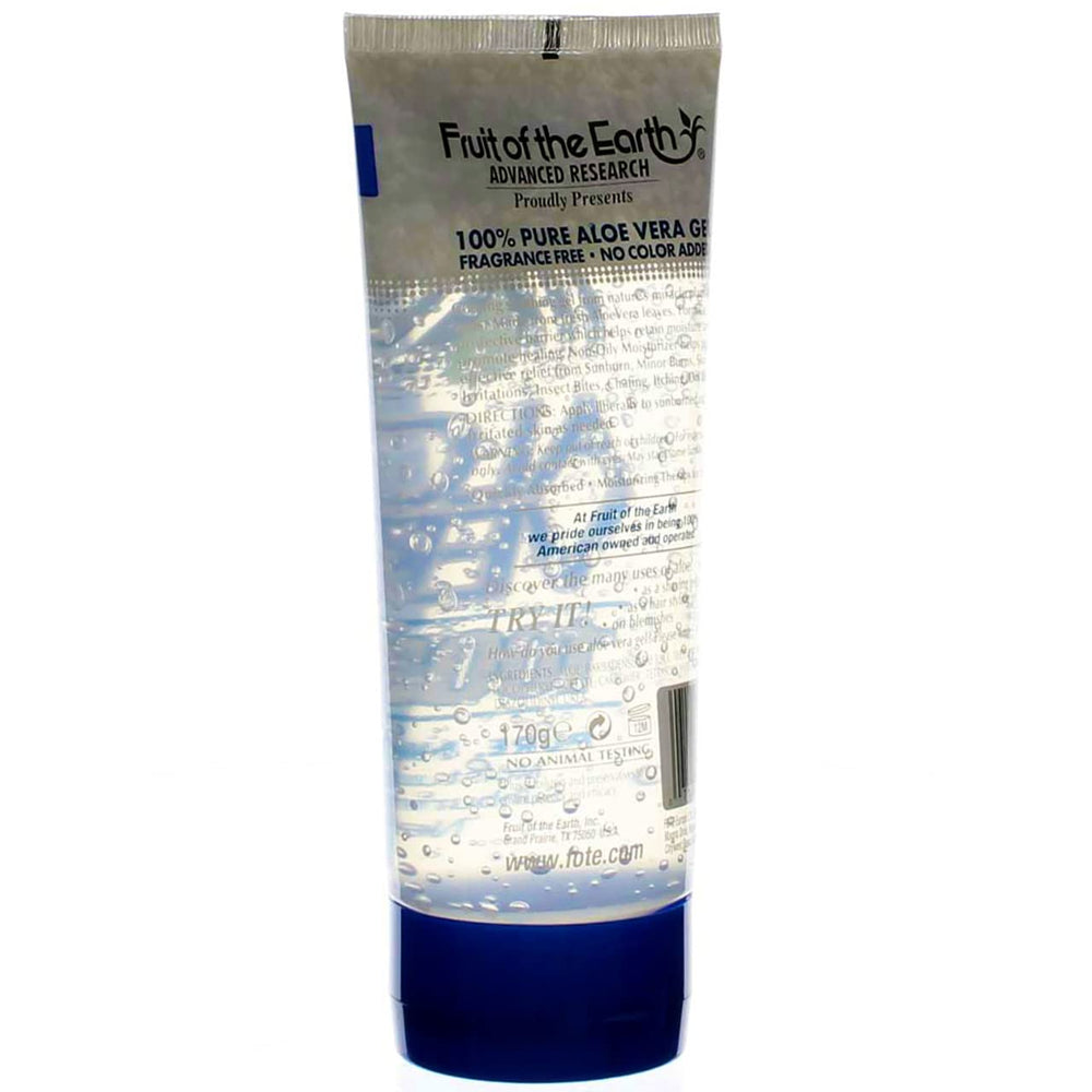 Fruit of the Earth Aloe Vera 100% Gel absorbs quickly for light, breathable moisture.