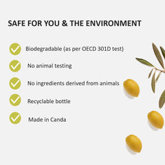 Label highlights vegan and natural moisturizing formula