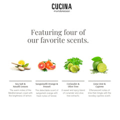 Fruits and Passion Cucina olive oil hand moisturizer, ideal for on-the-go daily hydration.