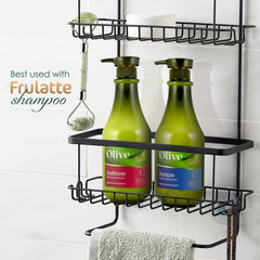 Frulatte hair care routine featuring olive oil conditioner for hydration
