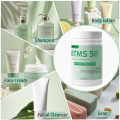 FSbbTaibanle BTMS 50 granules close-up showing clean texture ideal for stable emulsions.