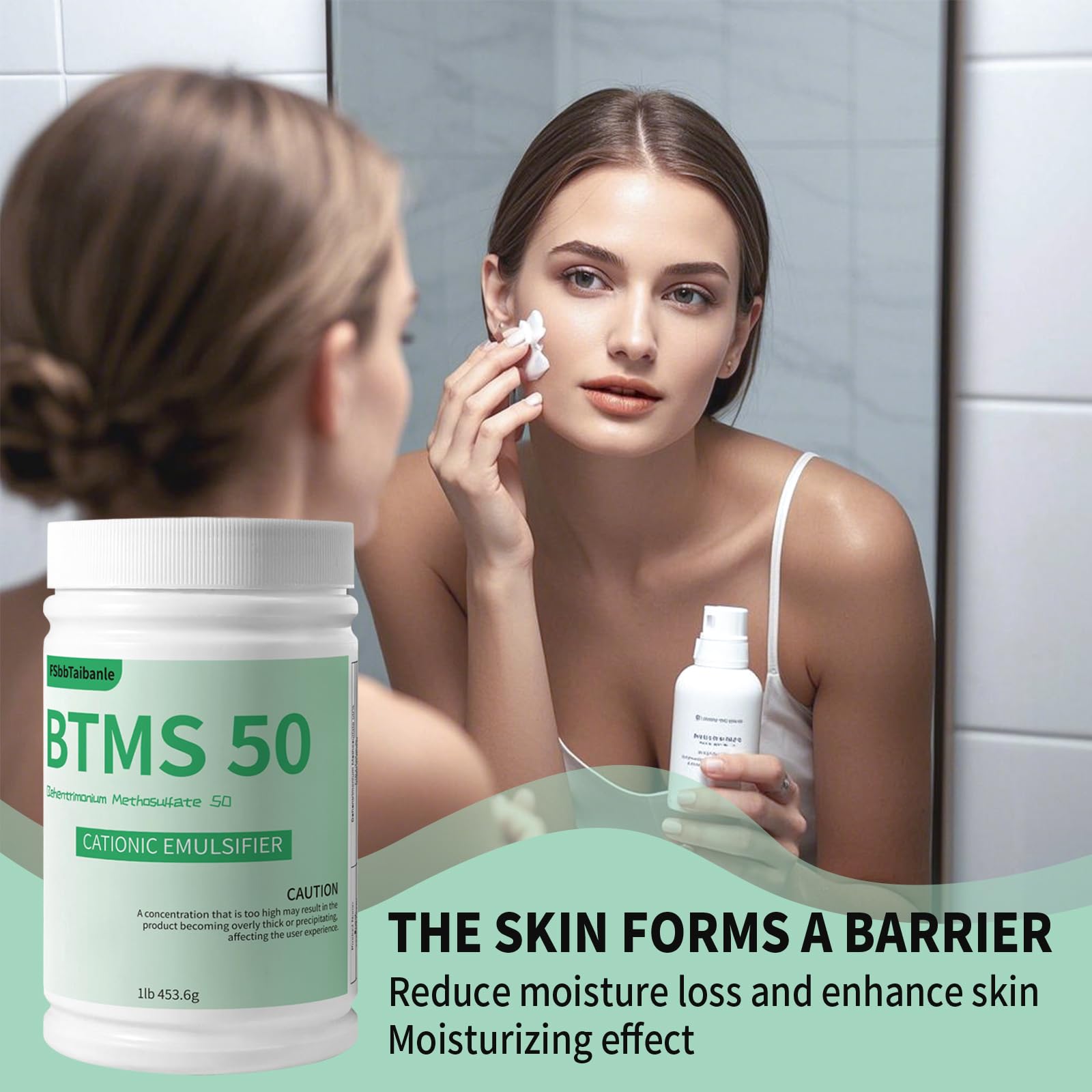 FSbbTaibanle BTMS 50 in a hair-care formula yields silky, manageable conditioning.