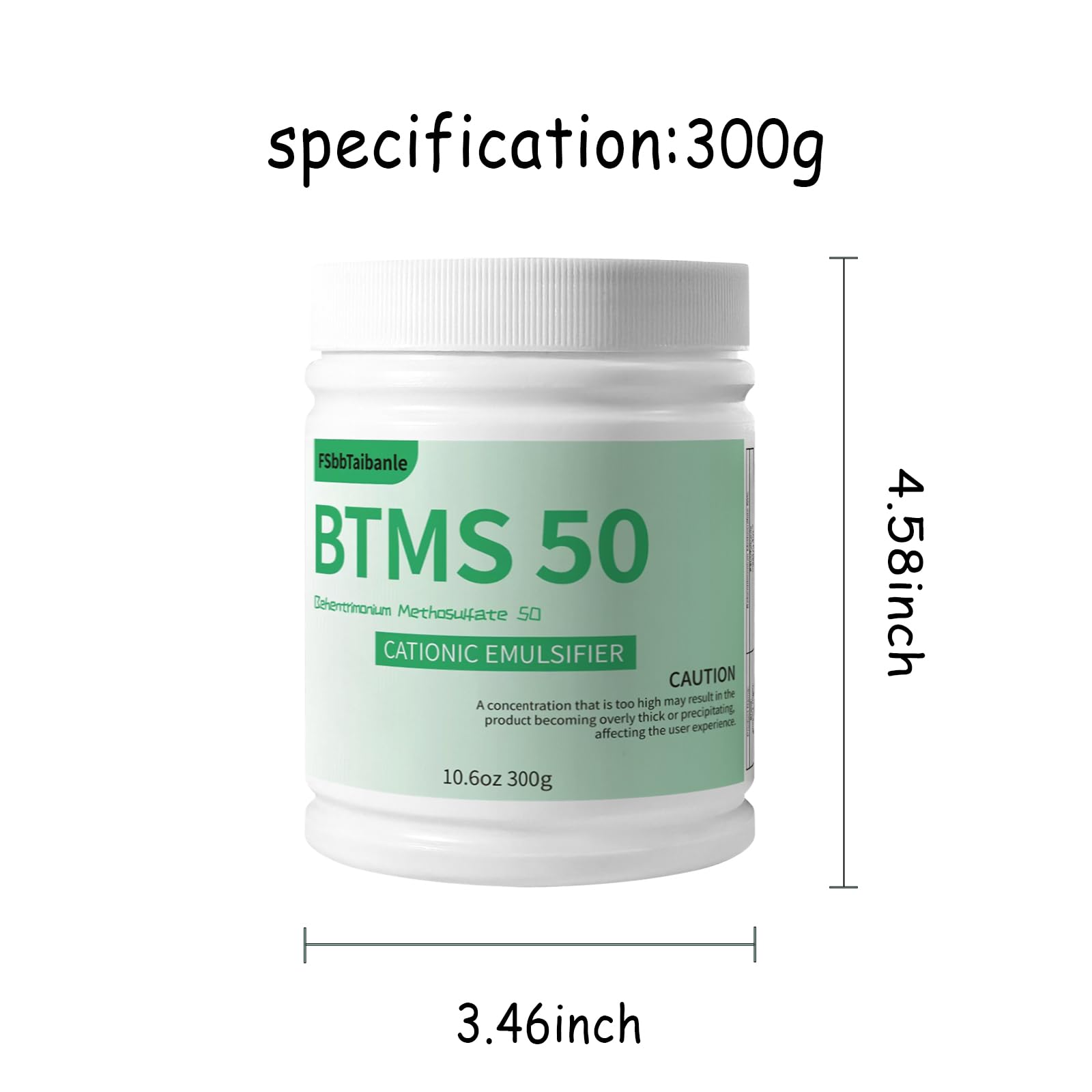 FSbbTaibanle BTMS 50 natural-origin label highlights plant-based purity.