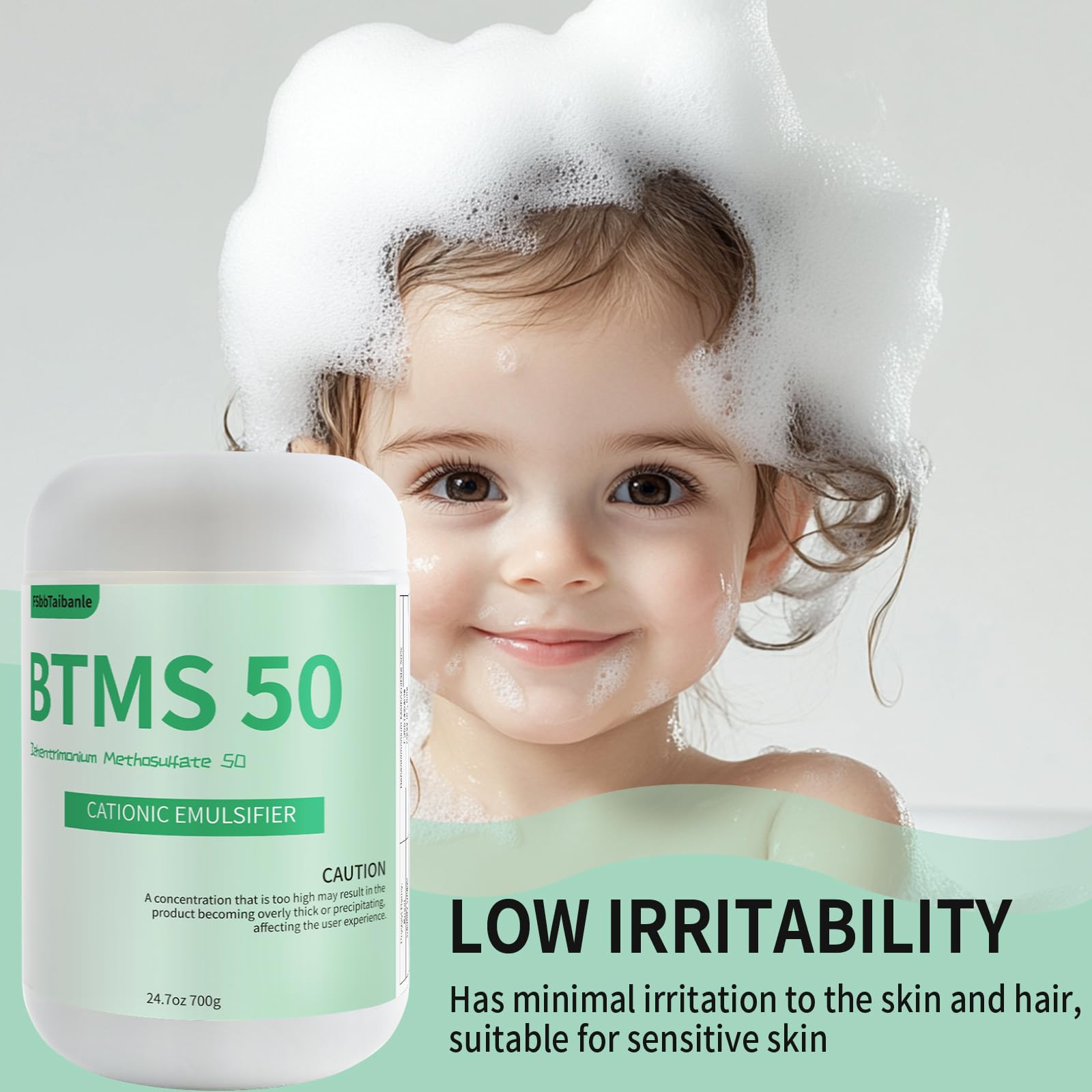 Plant-based origin accent on FSbbTaibanle BTMS 50 for gentle skin care