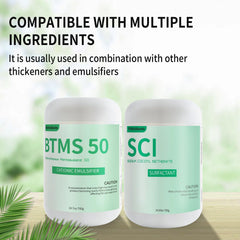 Shampoo bottle featuring FSbbTaibanle BTMS 50 for smooth, blended formulas