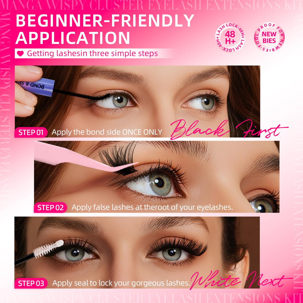 FTBZCF ultra-thin band blends with natural lashes all day