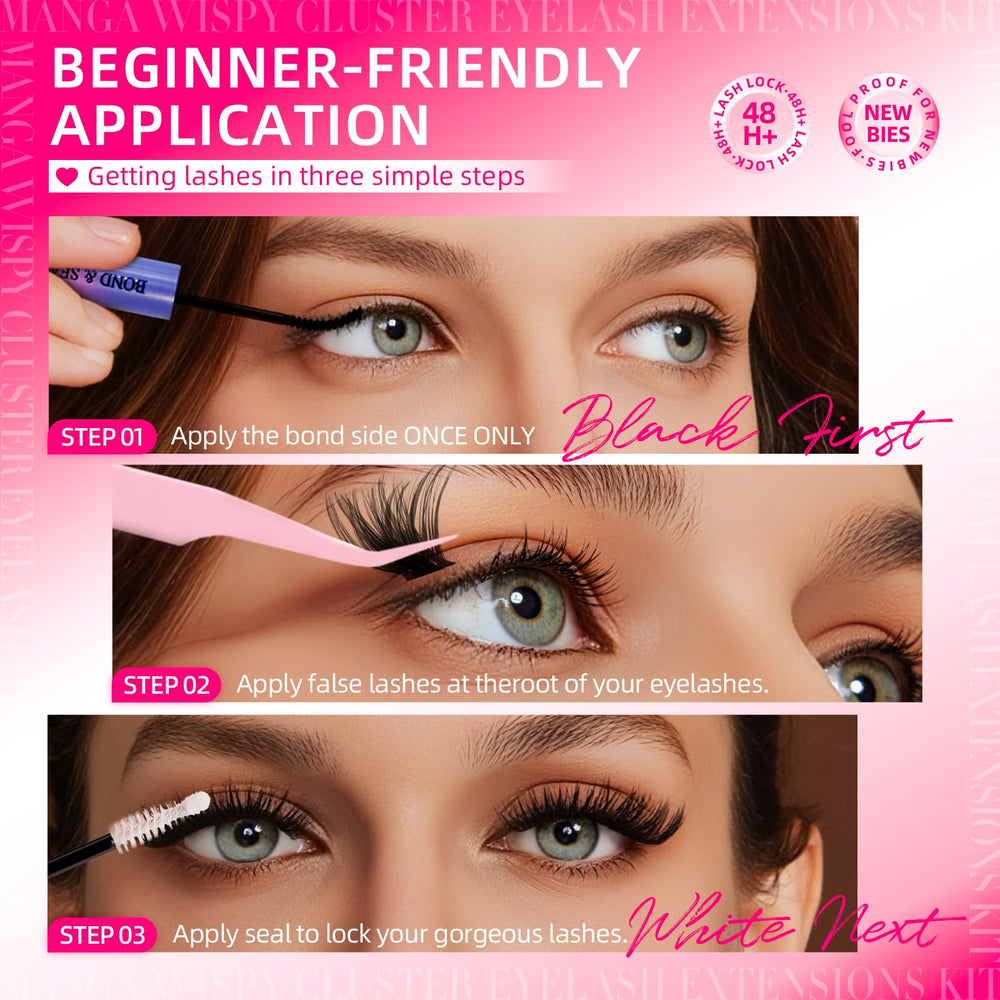 FTBZCF Natural fibers mimic real lashes for comfortable wear