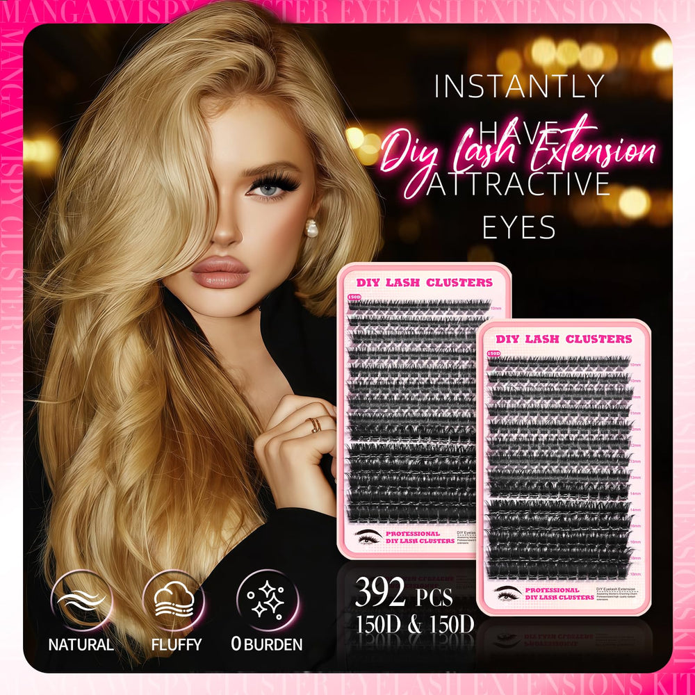 FTBZCF natural matte fiber lashes provide a lightweight, natural look
