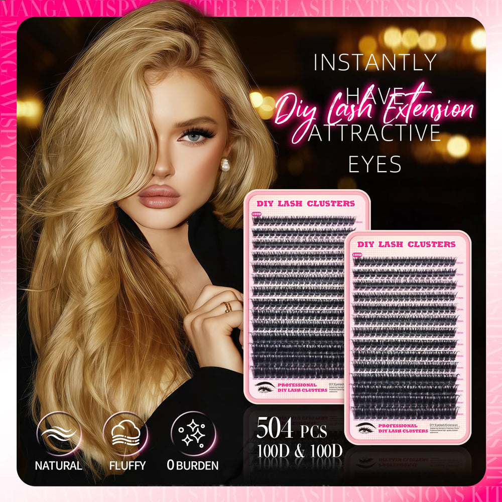 FTBZCF close-up of ultra-thin band blending with natural lashes