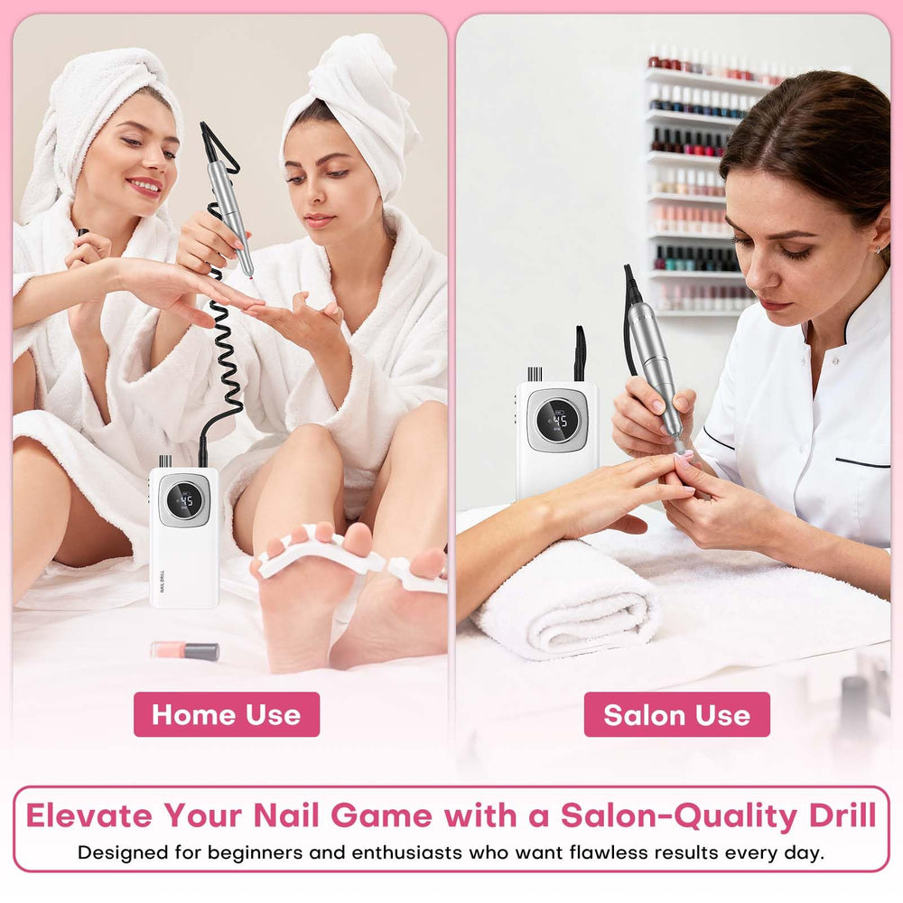 FTOYIN home-salon versatility with cordless operation for nails, pedicures, and pet grooming.