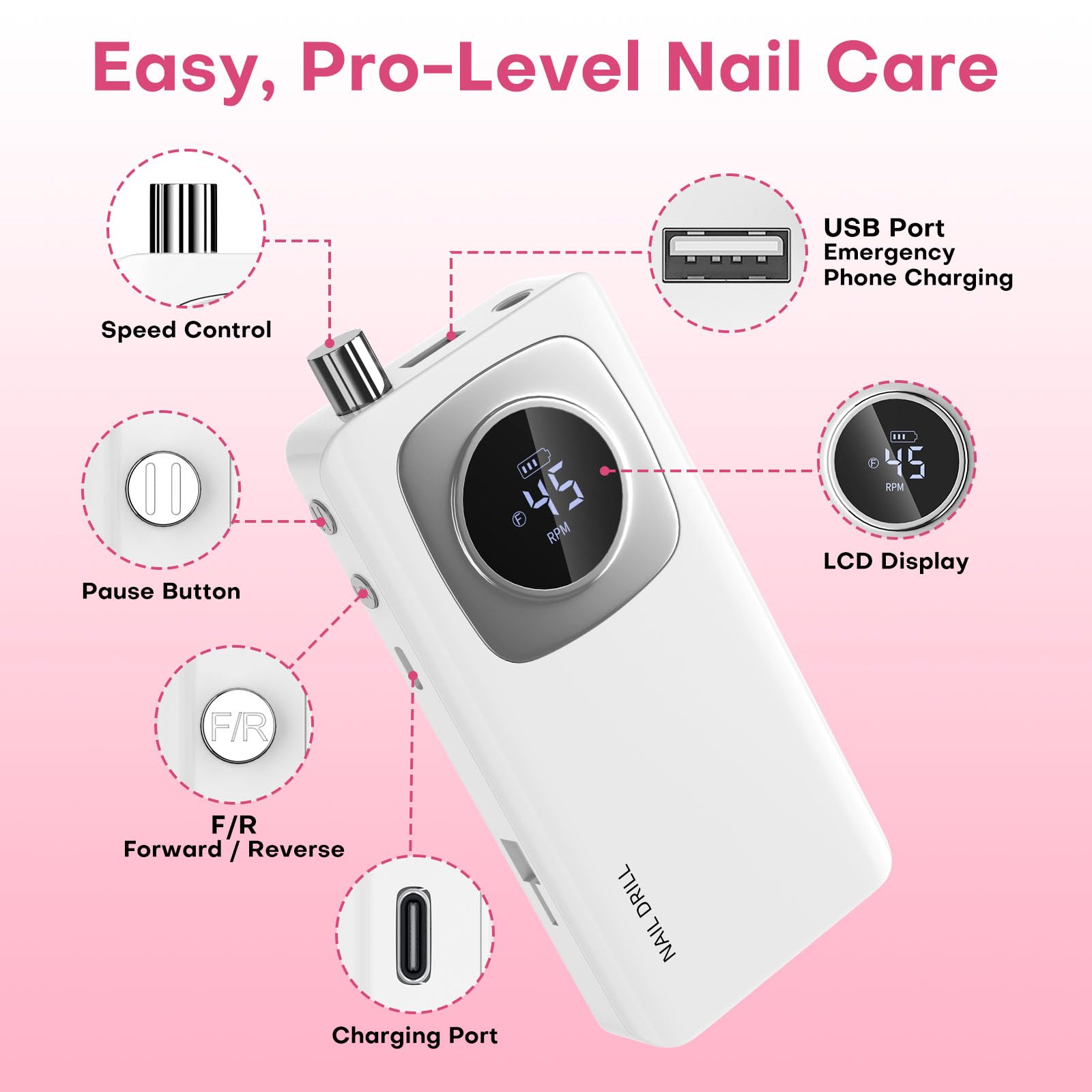 FTOYIN portable hook makes it easy to take on the go.