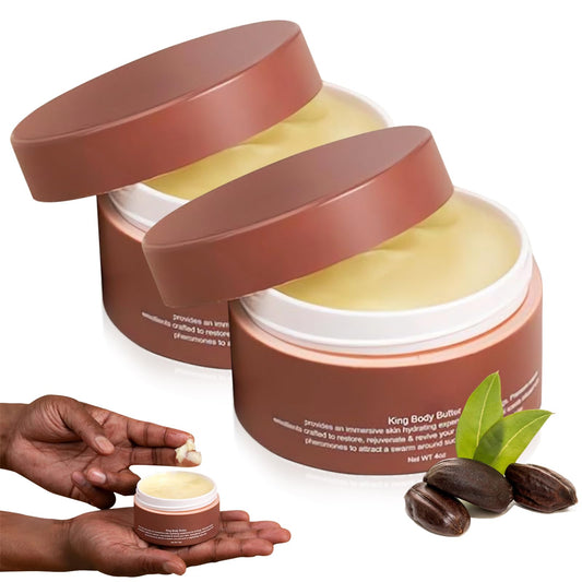 Fugit Crowned SKLN body butter packaging highlighting premium hydration for daily use