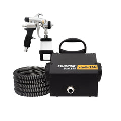 Fuji Spray Sunless 2100 with noise reduction covers for quieter spraying sessions.