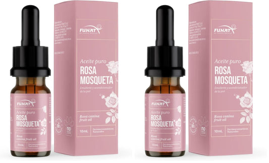 FUNAT Rosehip Oil bottle front for pure facial hydration and skin nourishment.