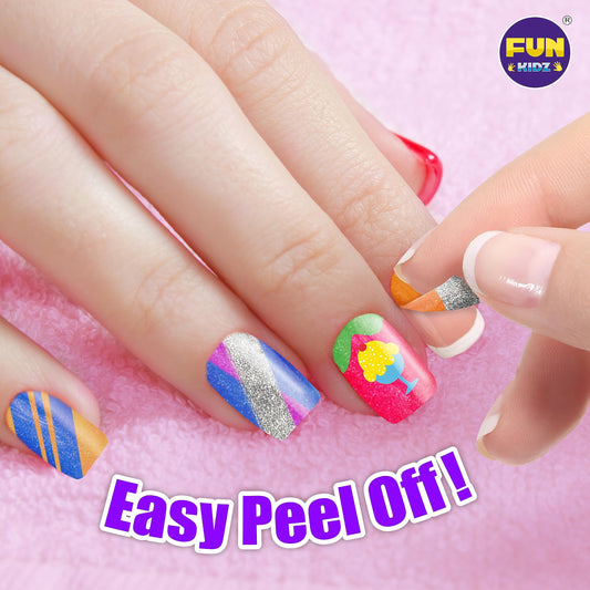 FUN KIDZ nail polish colors display for creative at-home designs