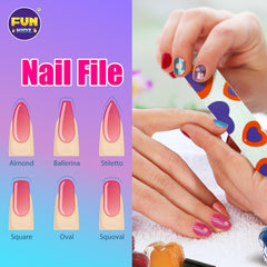 FUN KIDZ nail art accessories bundle for group party activity