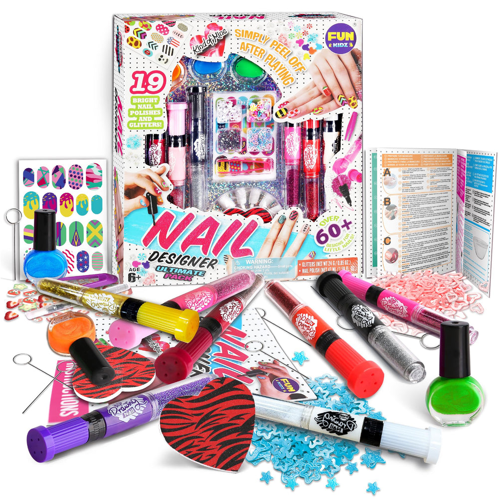FUN KIDZ Nail Polish Pens Kit in vibrant colors for easy at-home nail art.