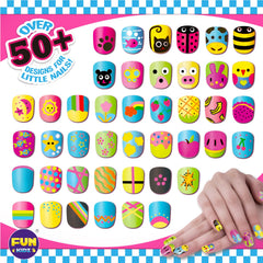 FUN KIDZ Pattern Fake Nails displayed for quick, cute manicures.