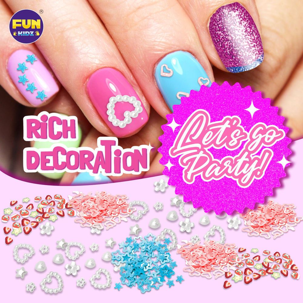 FUN KIDZ Pearl Beads for elegant bead accents on nails.