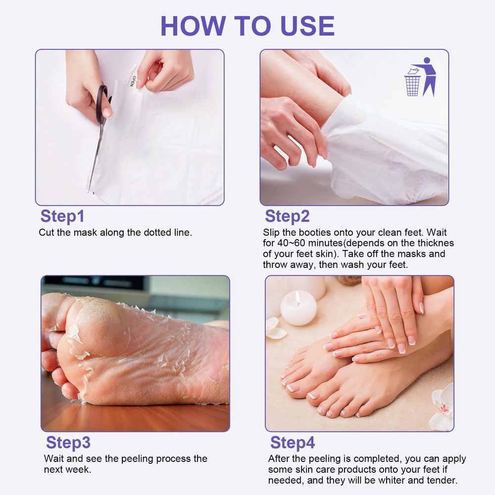 FUNNIR Foot Peeling Mask pack design highlights multi-pack convenience and consistent results.