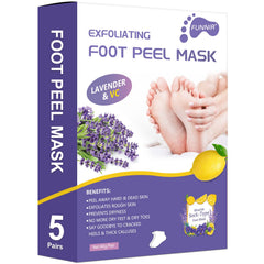 FUNNIR Foot Peeling Mask wearable design demonstrates easy slip-on use and comfort.