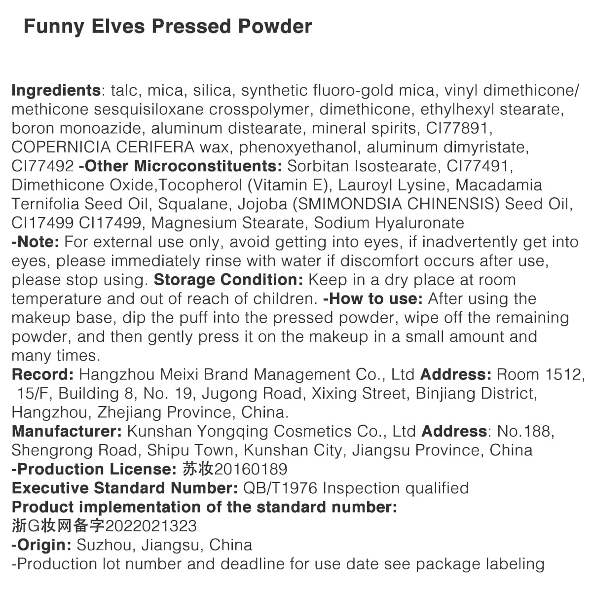 Funny Elves eight-shades selection for versatile skin tones
