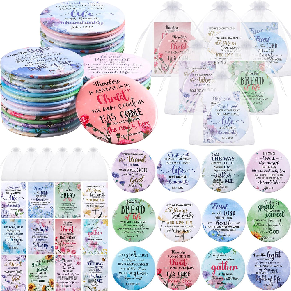 Funnymoom Bible verse mirror with floral design, ideal for heartfelt gifts.