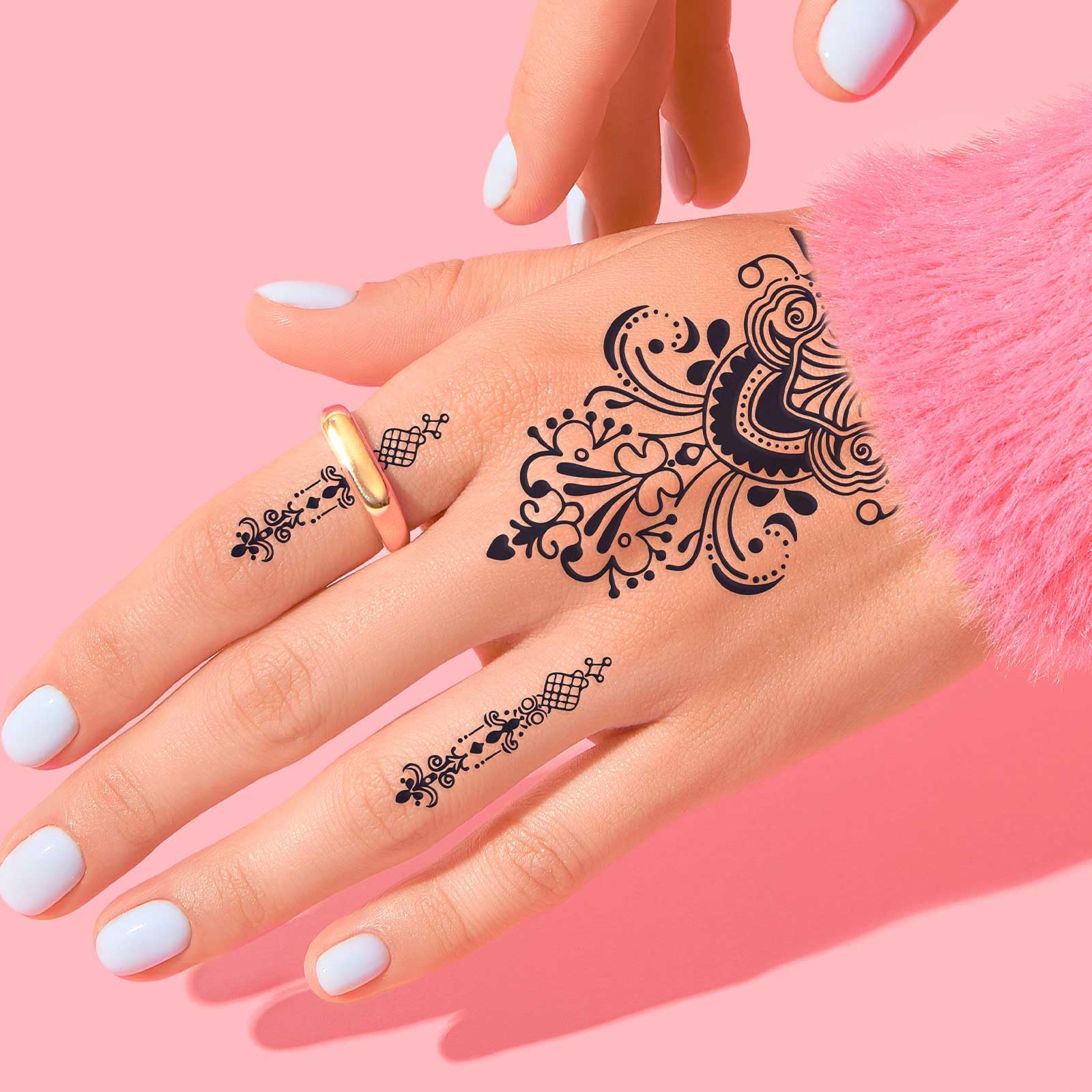 FUNTATTOO stencil set for easy, safe, skin-friendly party-ready body art