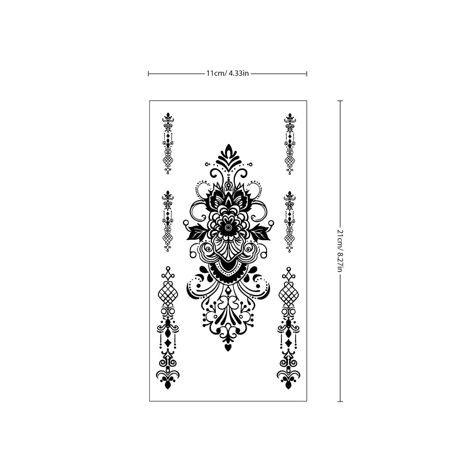 FUNTATTOO wedding party design sheet for elegant temporary tattoos
