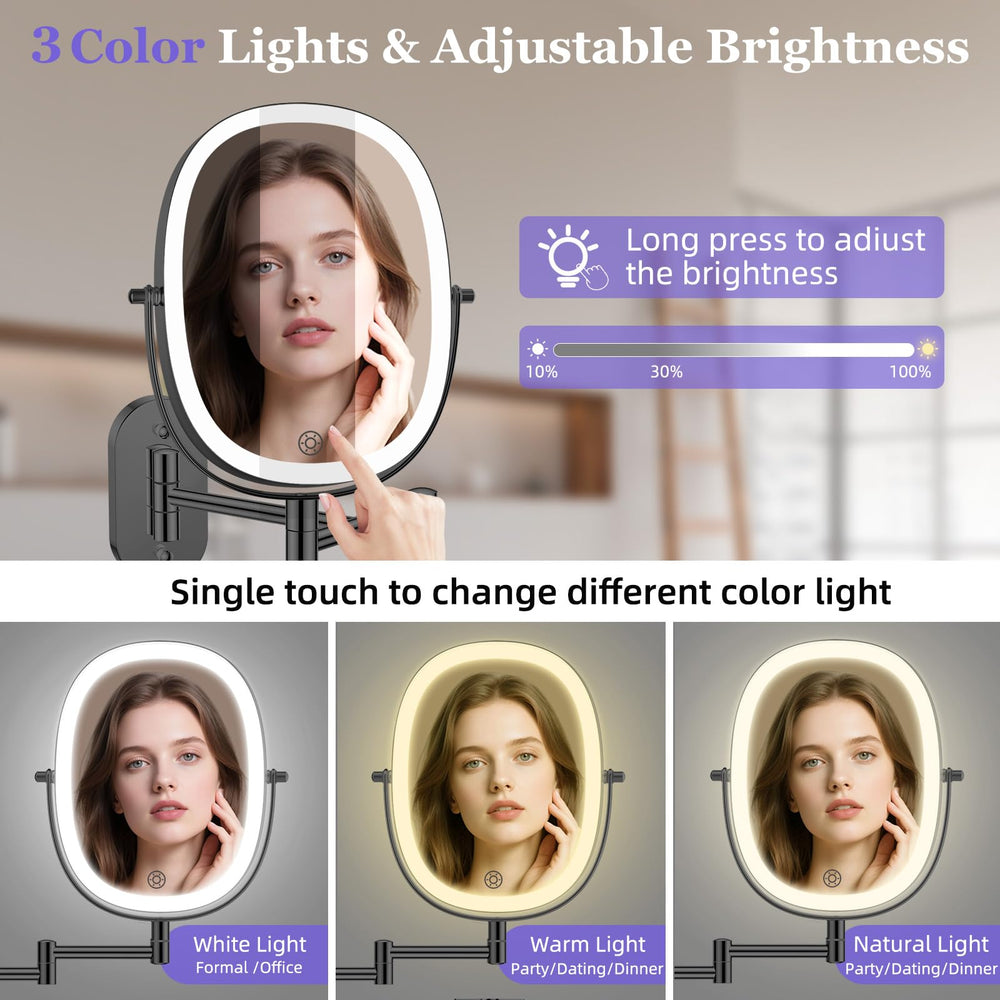 FUNTOUCH 5000mAh rechargeable battery mirror for extended wireless use.