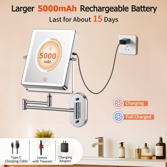 FUNTOUCH 30x magnification for precise brow shaping and mascara tasks