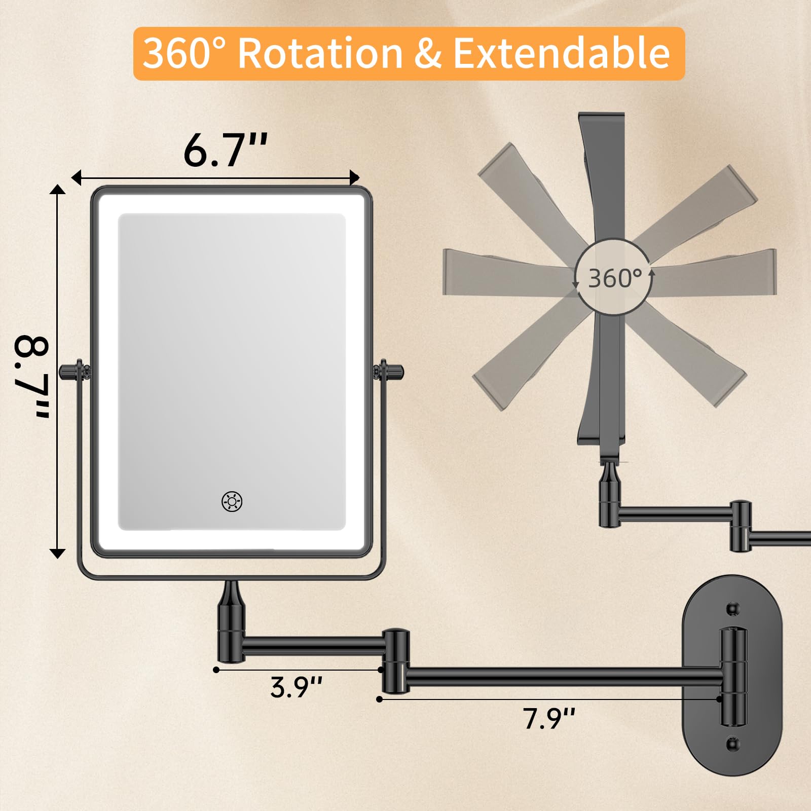 FUNTOUCH includes Type-C charging cable and adapter for convenient recharging.