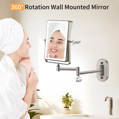 FUNTOUCH wall-mounted mirror suitable for bathrooms, bedrooms, hotels, and spas.