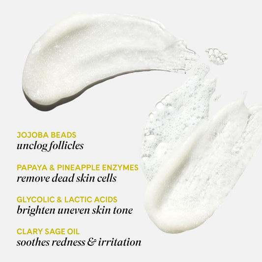 Fur Silk Scrub texture close-up highlights tiny beads and gentle exfoliation.
