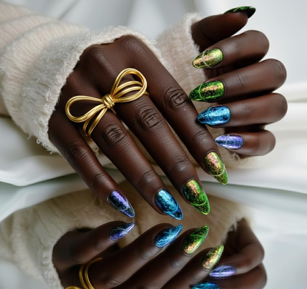 FURNUNUBI close-up of metallic foil paillette detail highlighting vibrant handcrafted texture