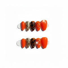 FURNUNUBI front set showing neon orange, metallic gold and leopard for bold instant style