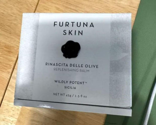 Close-up of Furtuna Skin Replenishing Balm cream texture and rich finish