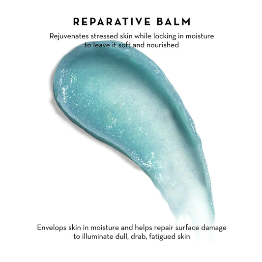 Furtuna Skin Rinascita Olive Replenishing Balm jar close-up reveals rich texture.