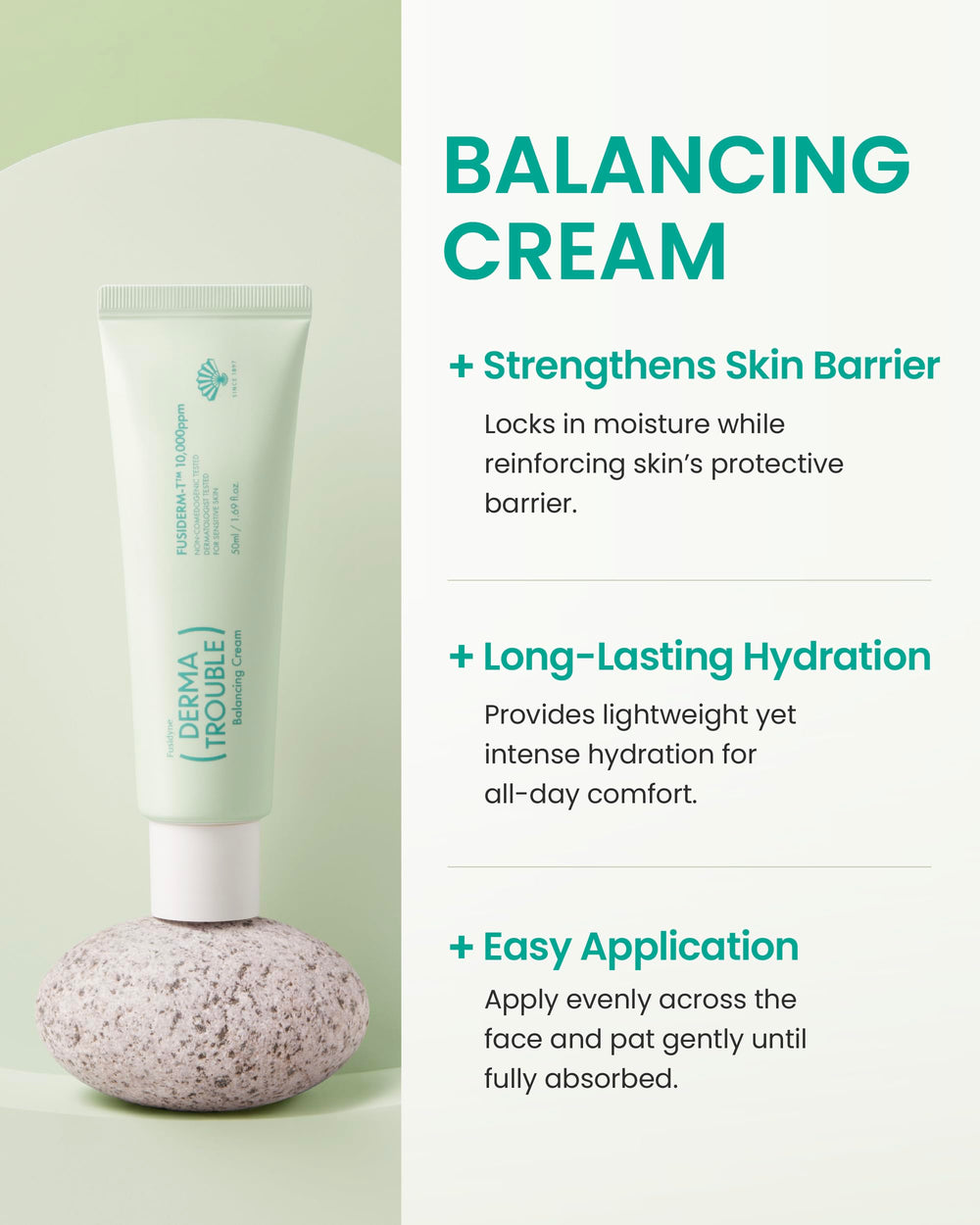 Brand history highlight for FUSIDYNE showcasing 126 years of skincare expertise.