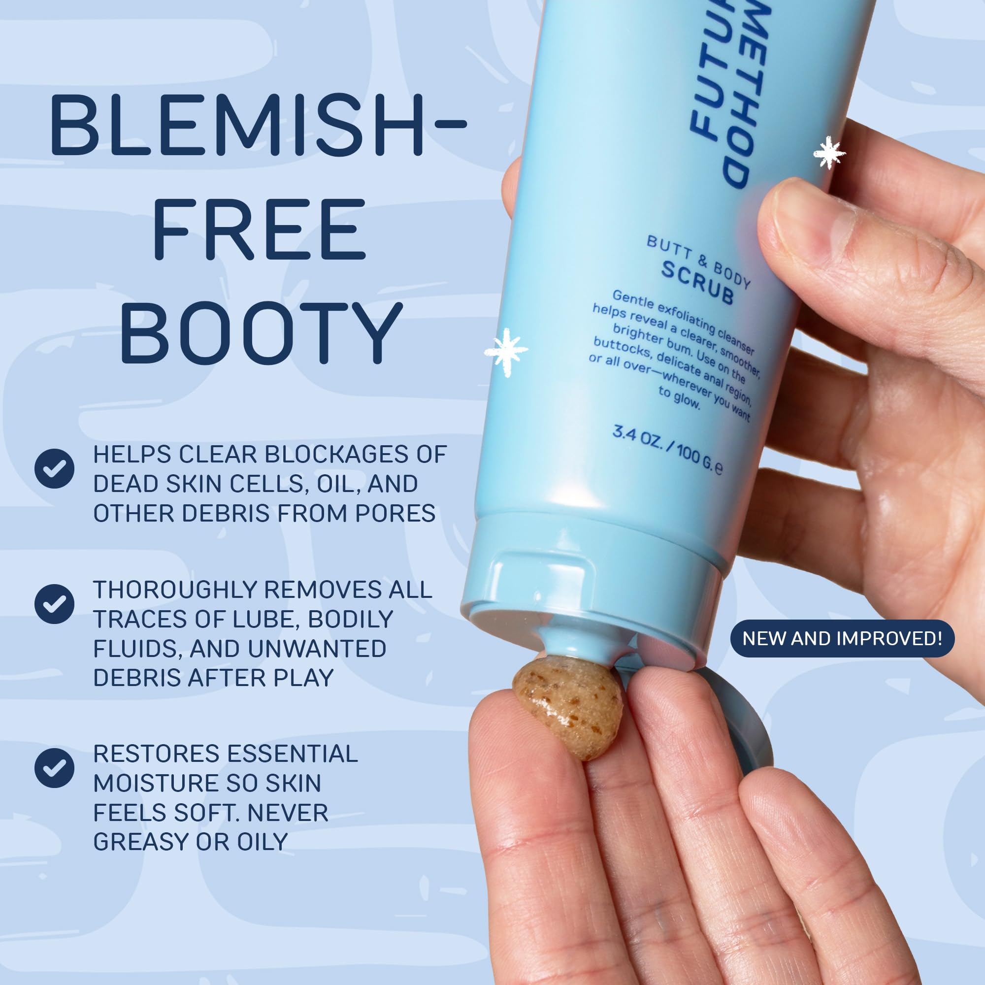 Future Method after-use glow and clean feeling from butt scrub