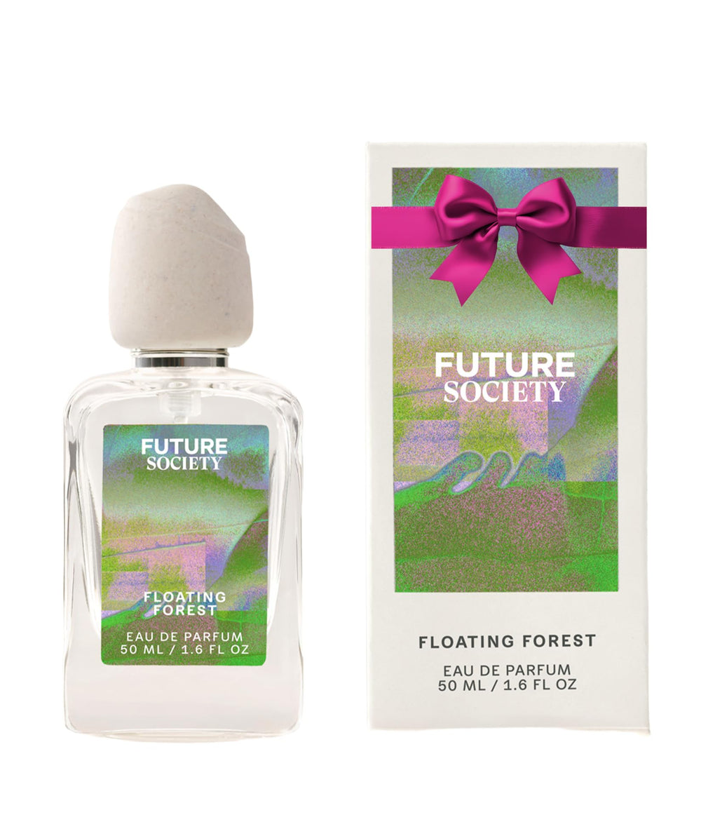 Future Society Floating Forest bottle front, ideal for daily wear with a fresh aquatic floral profile.