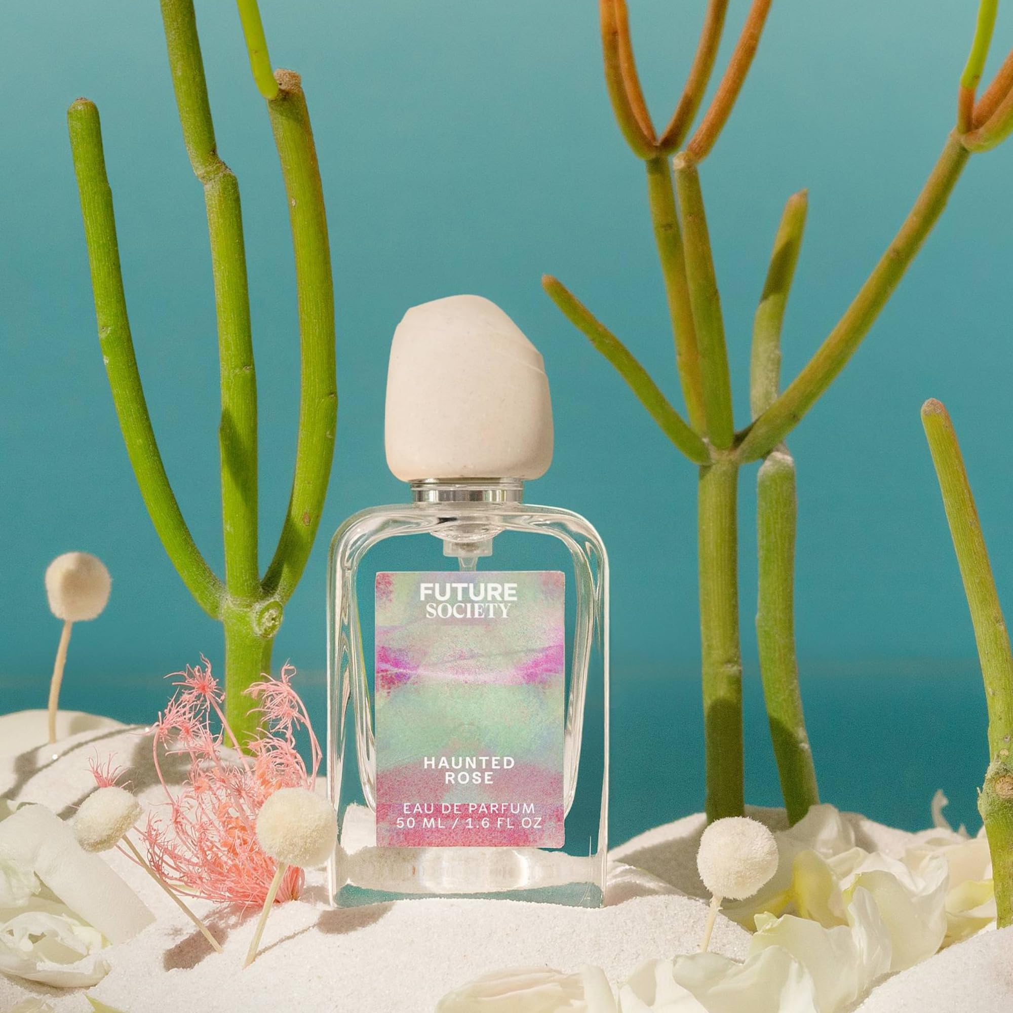 Future Society Haunted Rose perfume drops on skin suggest a warm, lasting impression.