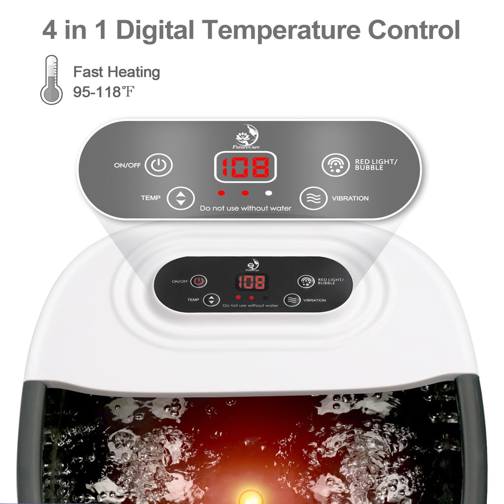 FutureCare foot spa bath massager with jets delivers targeted massage for tired feet.