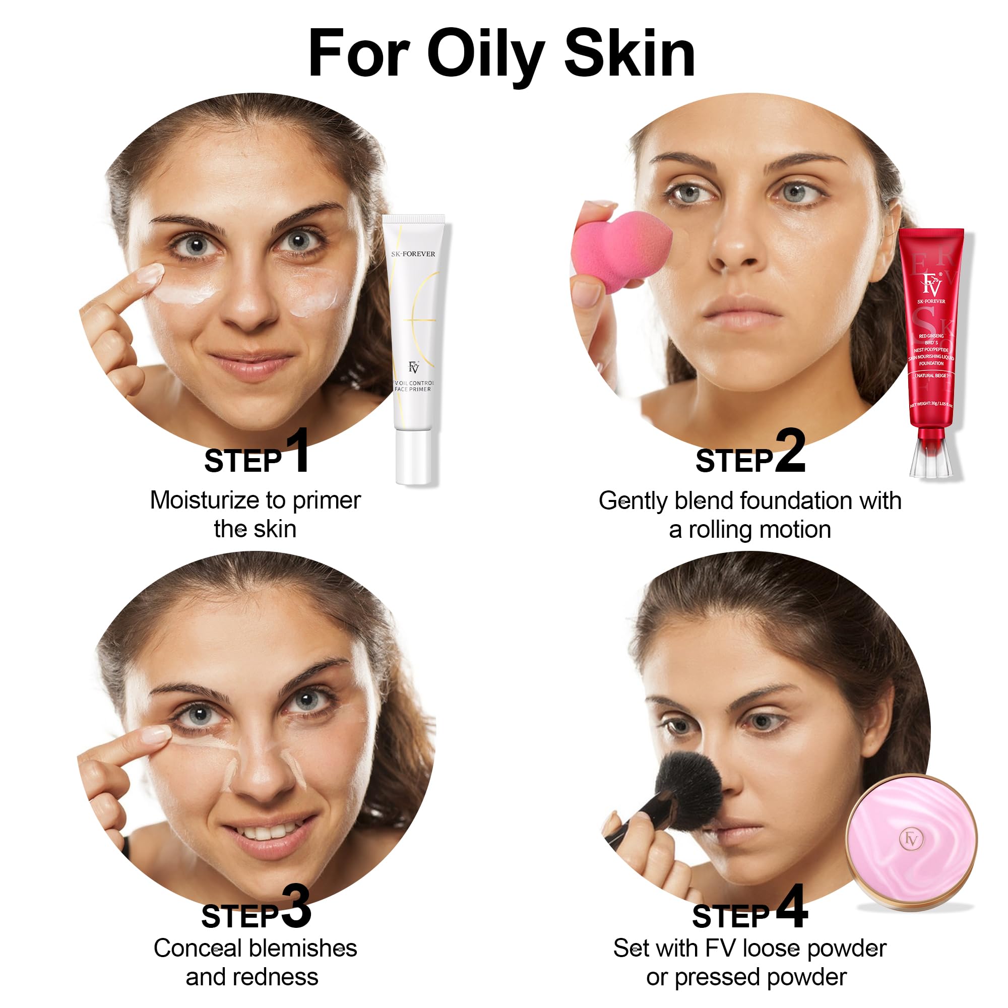 FV 2 Pack Waterproof Foundation packaging-box reveals compact travel-ready design