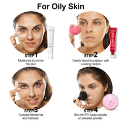 FV 2 Pack Waterproof Foundation packaging-box reveals compact travel-ready design