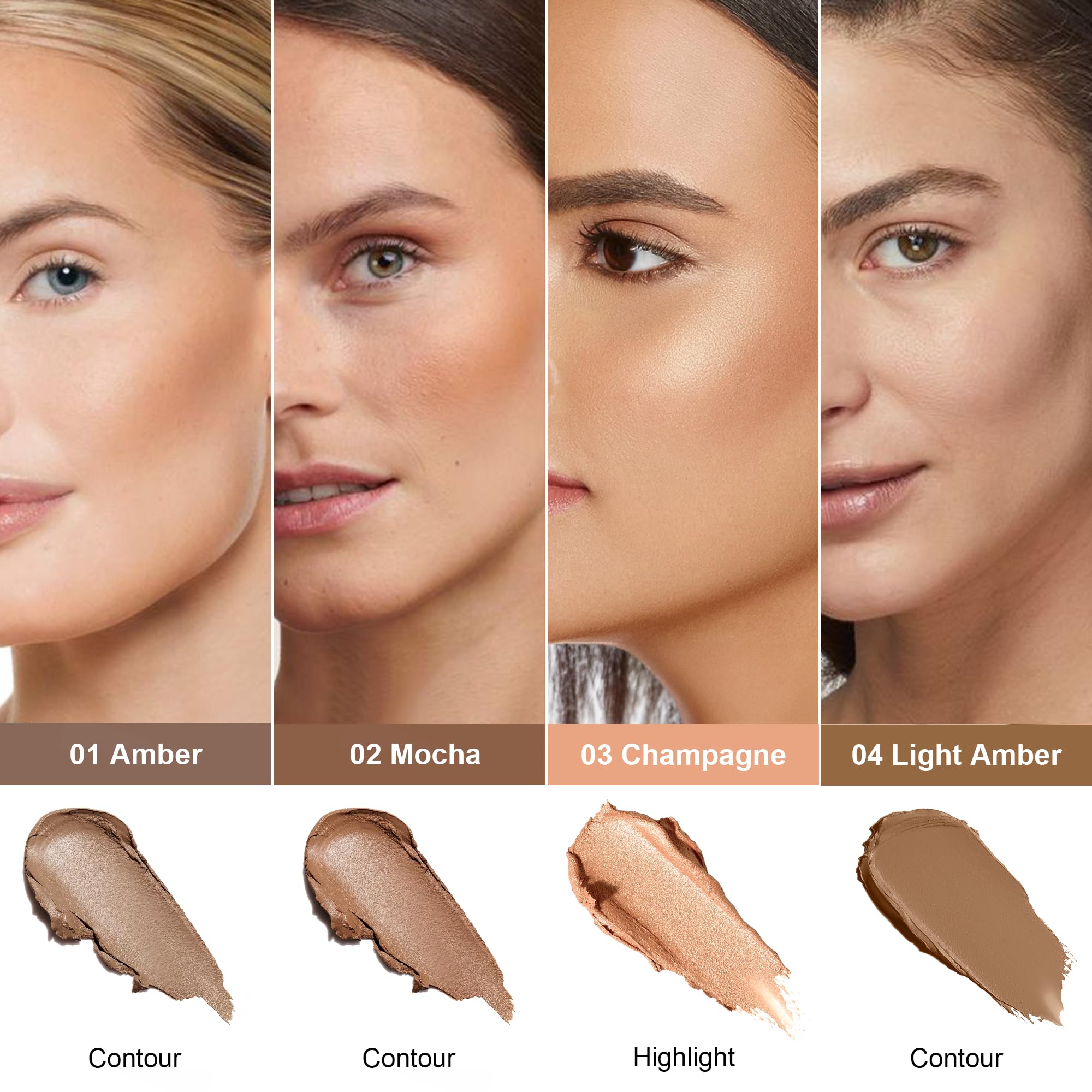 FV Contour Stick creamy texture demonstrated during smooth glide