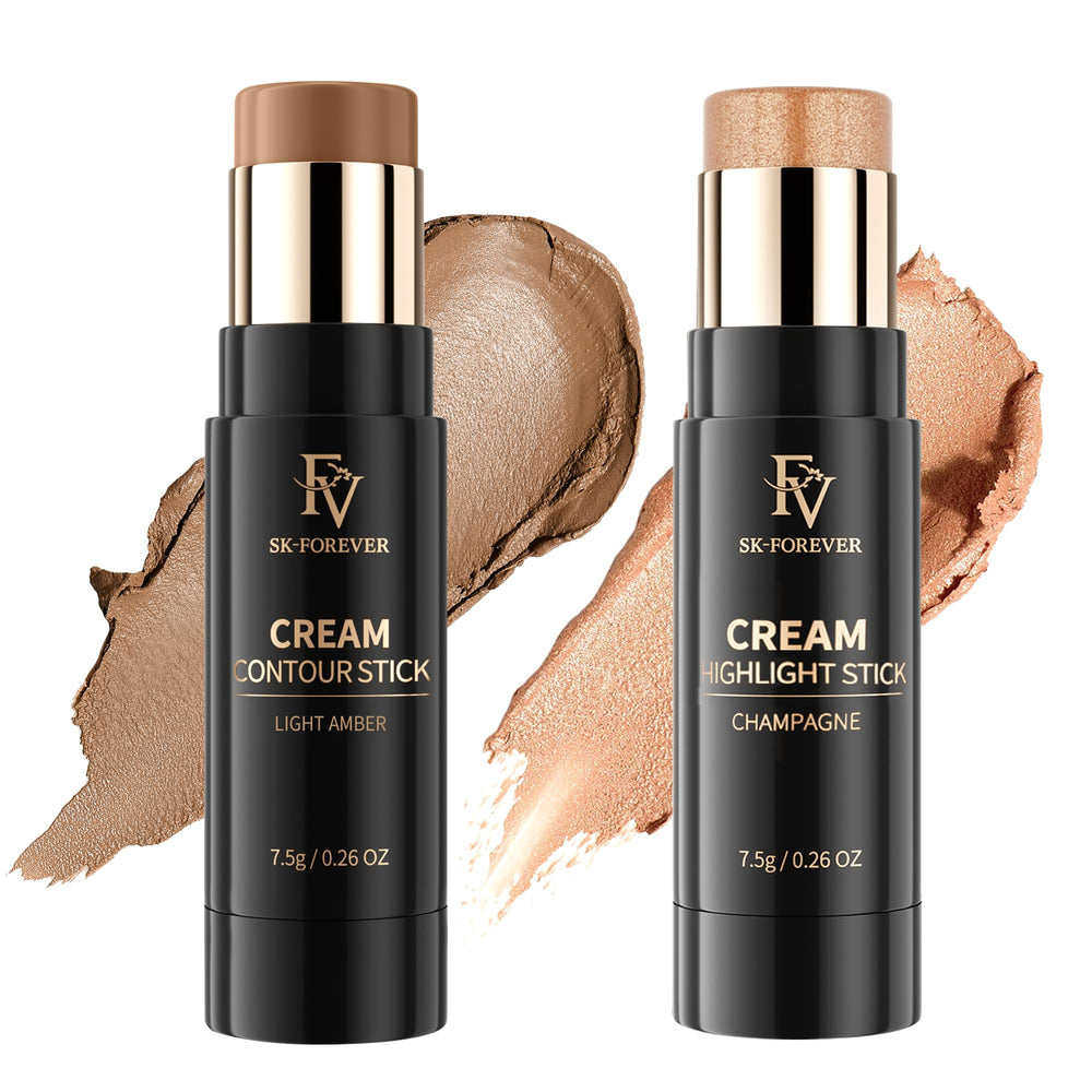 FV contour stick in Light Amber swatch for subtle sculpt and natural definition.