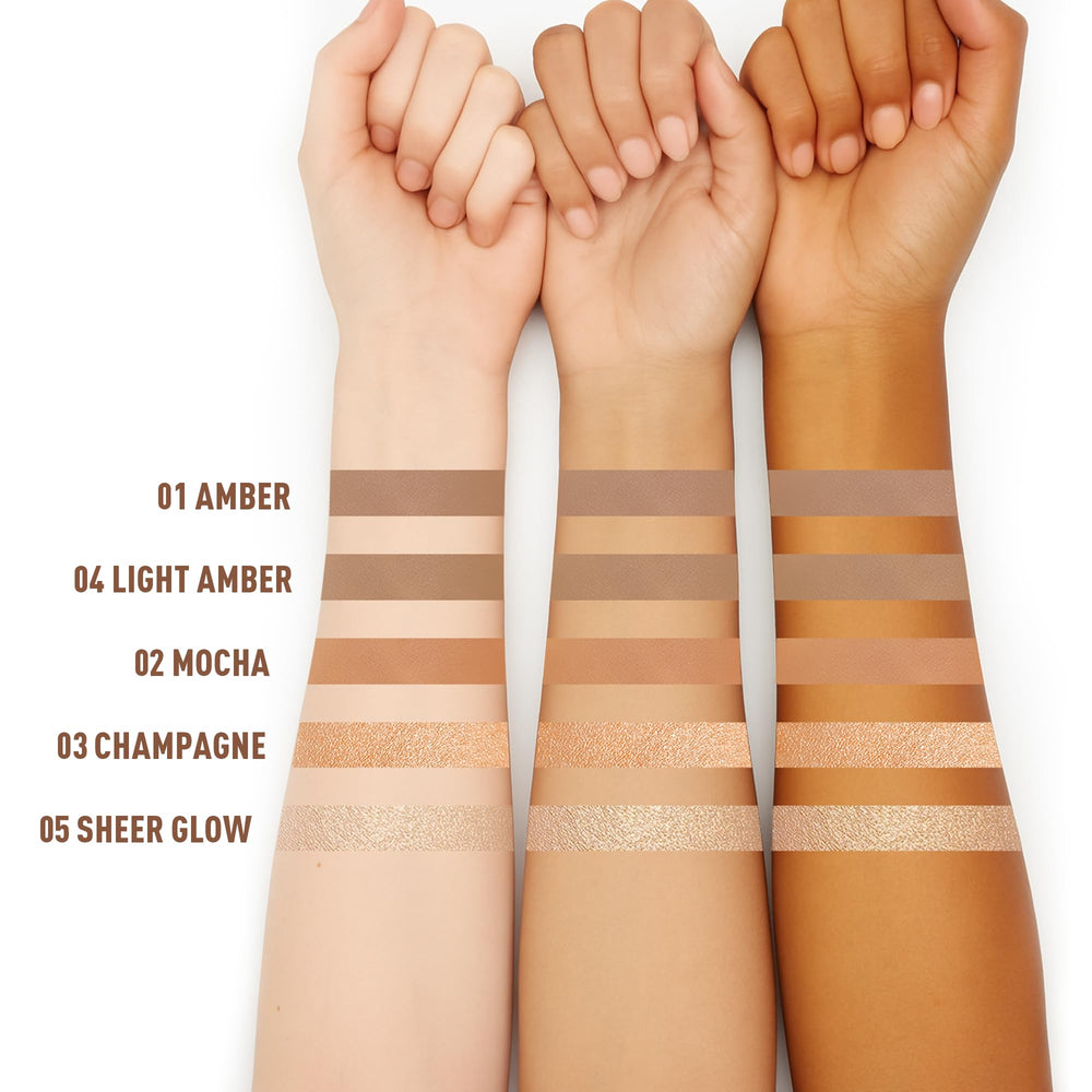 FV Contour Stick in-use showing natural sculpt and definition on cheekbone