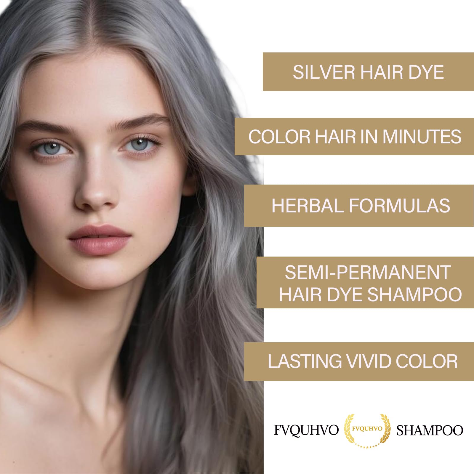 Fvquhvo applying the silver gray shampoo for fast color results